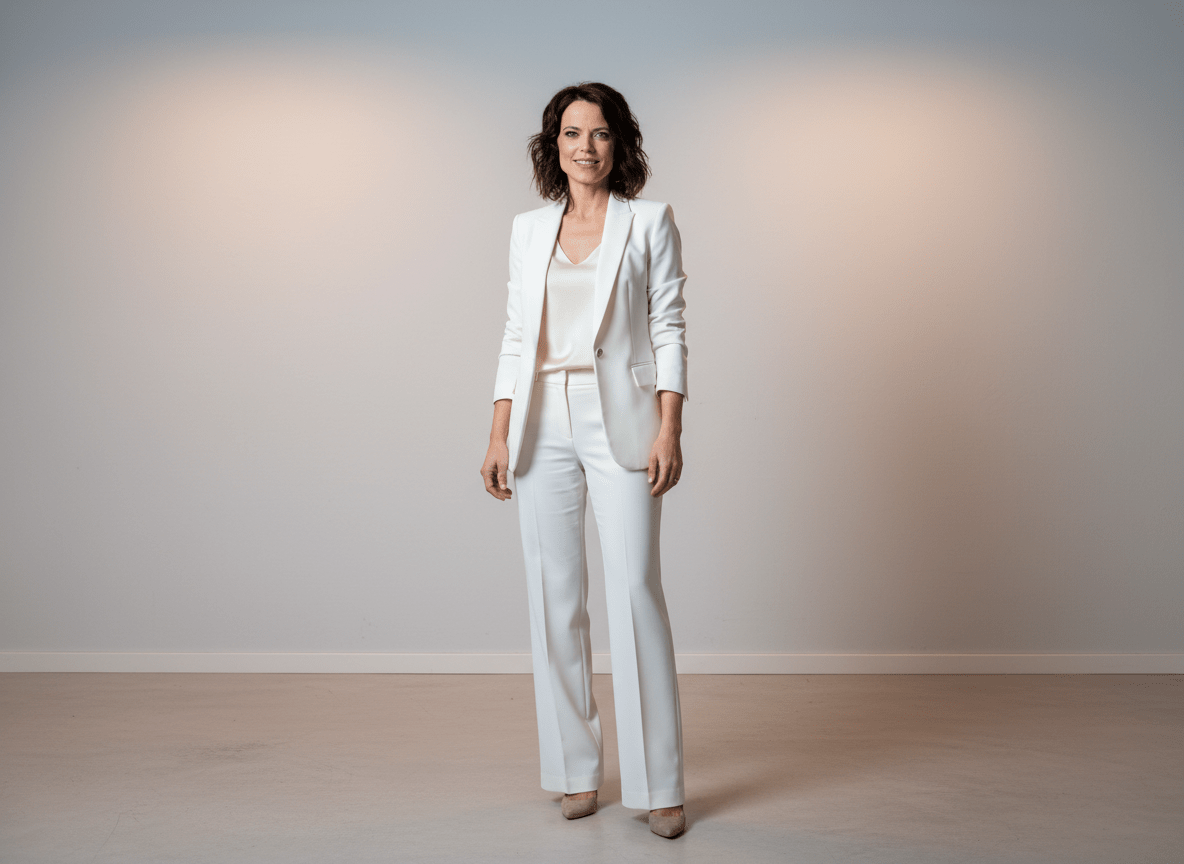 Festlicher Anzug in Weiß